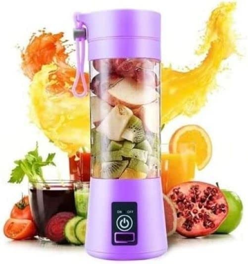 Rechargeable Mini Juicer Blender 380ML – 6 Blades Portable