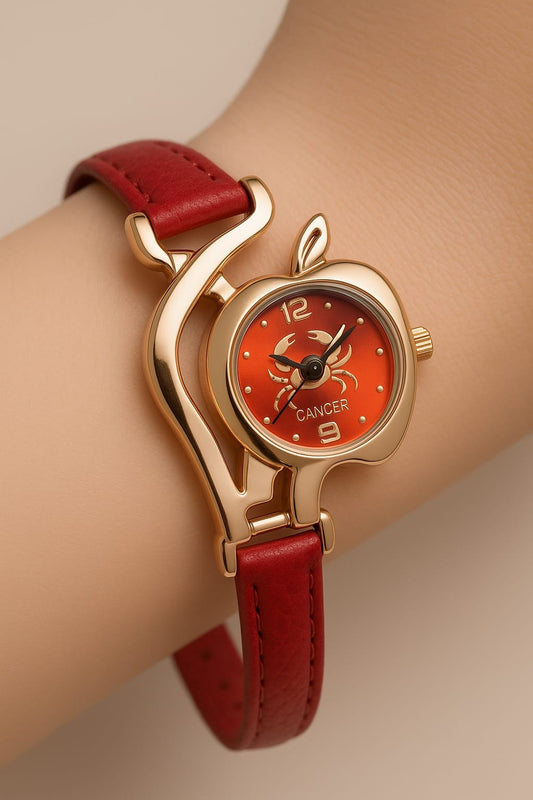 Apple Shape Elegant Women Watch